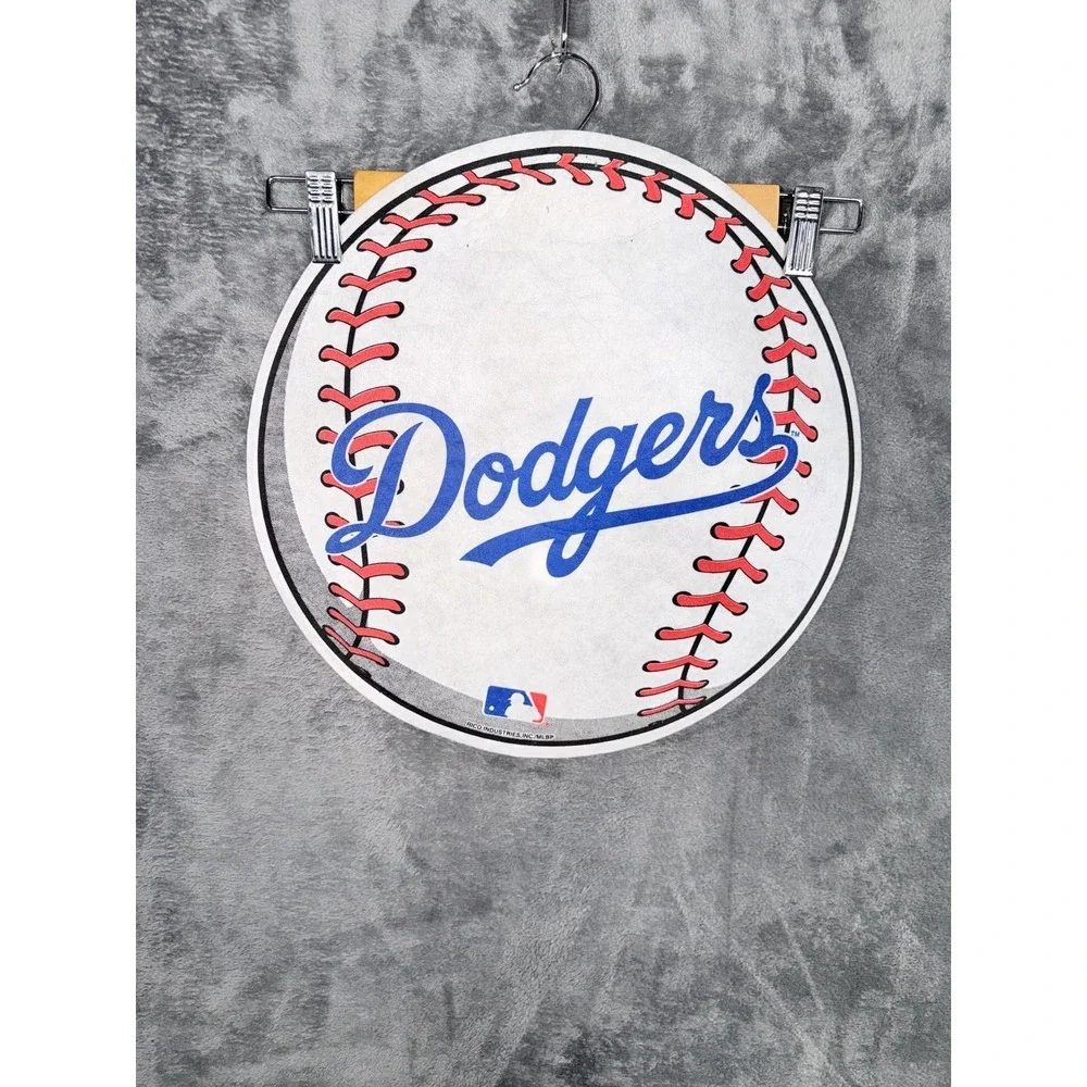 Los Angeles Dodgers Baseball Sign Official MLB Licensed 14 Inch Round Decor Felt